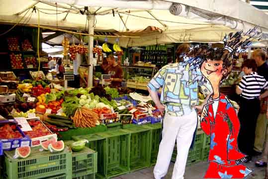 Steffi am Viktualienmarkt
