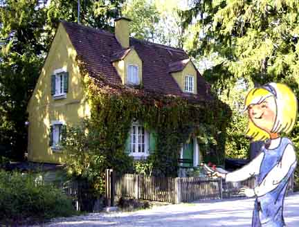 Anna bei den Großeltern