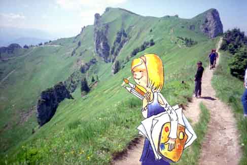 Anna beim Malen
