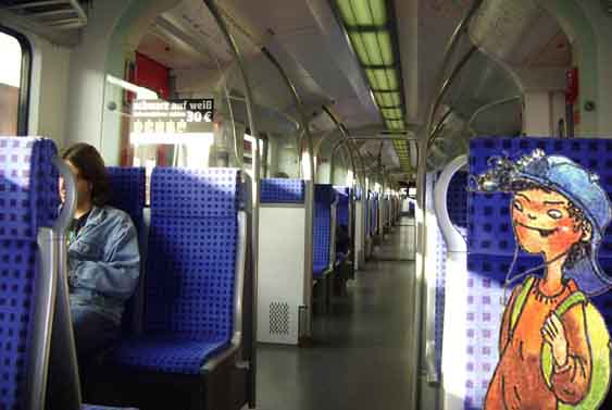 Ramon mit der S-Bahn